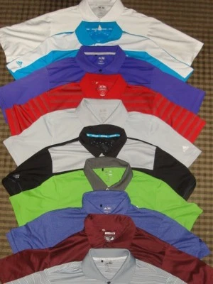 LOTE 10 - CAMISAS POLO ADIDAS CLIMACOOL, PUREMOTION, CLIMACHILL POLI S/S TAMANHO. M - Imagem 1 de 4