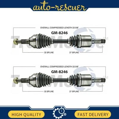 Вал оси TrakMotive CV 2x подходит для Chevrolet Cobalt 2008–2010 годов выпуска - Изображение 1 из 2