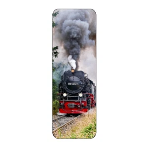 STEAM TRAIN TRACK LOVELY NOVELTY BOOKMARK SAME IMAGE BOTH SIDES GREAT GIFT - Picture 1 of 1