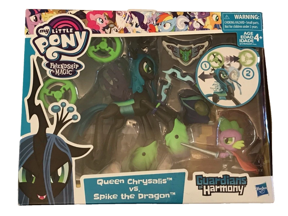 2016 My Little Pony Guardians of Harmony Queen Chrysalis V. Spike The Dragon
