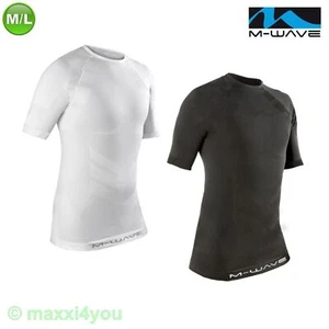 M-Wave functional underwear cycling clothing short sleeve black, white size M/L - Picture 1 of 3