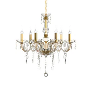 6 luci classico cristallo Lampadario lampada sospensione soffitto Luce moderna - Foto 1 di 12