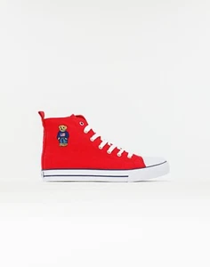 Polo Ralph Lauren Hamptyn HI American Flag Bear Shoes Junior  GS US Size 6.5 - Picture 1 of 3