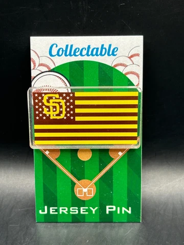 San Diego Padres flag lapel pin-Classic FRIARS Collectable-#1 Fan Favorite Cover