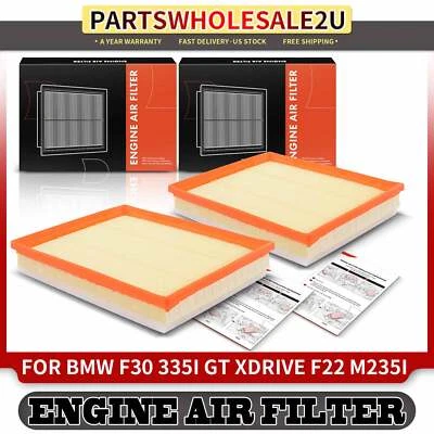 Filtro de ar do motor 2 peças para BMW 335i 335i GT xDrive 435i Gran Coupe 435i xDrive - Imagem 1 de 4