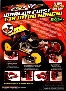 IRC Racing Vulcan SE 1/16 NItro Buggy RC Coche Impresión Anuncio Decoración de Pared - Imagen 1 de 1
