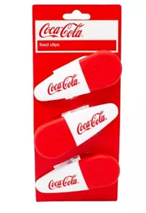 Coca Cola Magnetic Bag Chip Clip Set of 3 for your Kitchen Decor - DISCONTUNUED - Picture 1 of 4