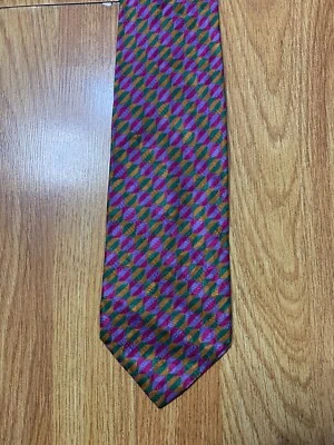 Corbata Stefano Ricci Para Hombre Geométrica Seda Italia Lujo Preppy Saks Quinta Avenida Foto 1 de 4