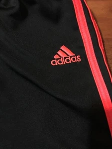 Pantalones deportivos Adidas para niños pequeños/talla 24 meses/negro-neón-naranja/excelente - Imagen 1 de 5