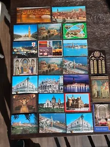 Vtg Italian Postcard Collection Venice & Florence Landmarks Lot of 23 1988 - Picture 1 of 18