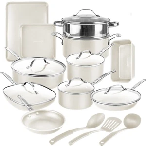 Gotham Steel Naturals Set di pentole e pentole da forno espresse antiaderenti 20 pezzi - Foto 1 di 7