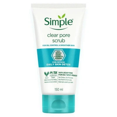 Esfoliante facial Simple Daily Skin Detox Clear Pore 150 ml - Imagem 1 de 4