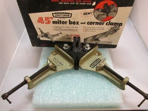 Craftsman No. 9-6661 45 Degree Corner Clamp Tool Plus 1 #9-6666 USA, In Orig Box - Picture 1 of 8
