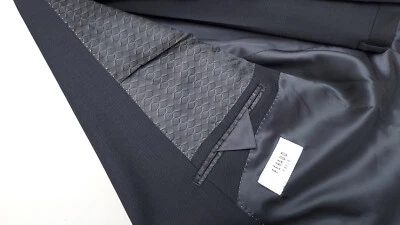 costume neuf noir homme Feraud taille 62 fermeture éclair poche inter. gauche - Photo 1/4