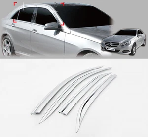 Window Chrome Sun Wind Rain Visor 4p For 2014 2015 Mercedes Benz E class W212 - Picture 1 of 9