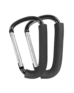 Stroller Hooks 6.3" Large Stroller Clip 2 Pack Stroller Hanging Bags Shopping - Picture 1 of 12