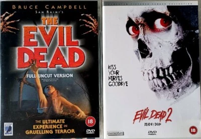 The Evil Dead and Evil Dead 2 DVD's Certificate 18 - Image 1 of 4