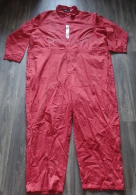 NWT Walls FR Fire Resistant Work Wear Mens 60 Tall Regular RED Coveralls Suit - Image 1 of 4