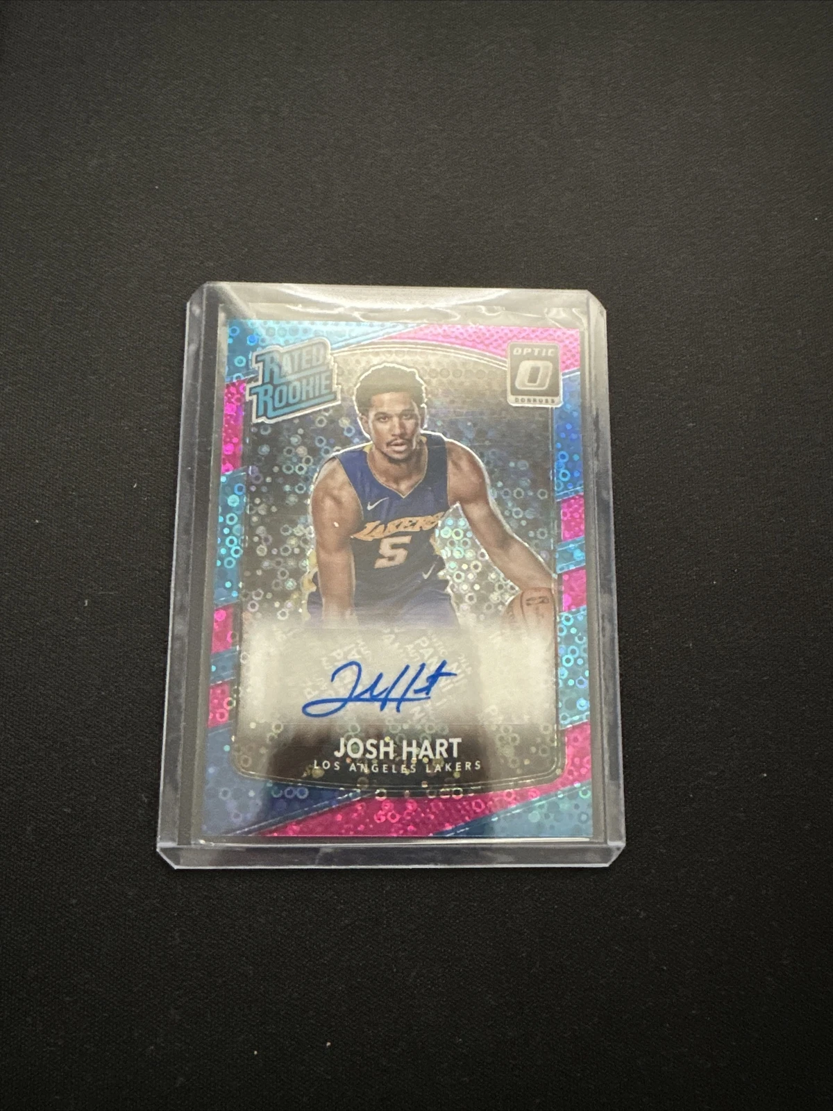 2017-18 Optic Rated Rookie Fast Break Pink Josh Hart AUTO Rookie /20 KNICKS