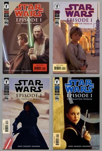 CUBIERTAS DE FOTOS DE STAR WARS EPISODIO 1 AMENAZA FANTASMA #1-#4 1ER DARTH MAUL FINO- - Imagen 1 de 5