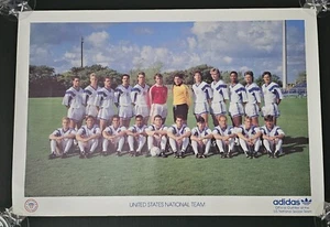 Vintage adidas Official Outfitter of The US National Soccer Team 17x25" Poster - Picture 1 of 13