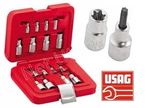 USAG JUST 601 1/4-1/2JTX16 SERIE CHIAVI CHIAVE A BUSSOLA TORX TX MASCHIO FEMMINA - Imagen 1 de 5