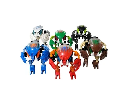 Lego Bionicle Bohrok 2002 (8560 - 8565) juego completo de 6 con grúa Foto 1 de 4