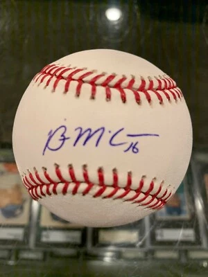 2009 WBC BRIAN MCCANN BRAVES ATLANTA BRAVES SIGNED BASEBALL JSA MINT PETCO - Image 1 of 2