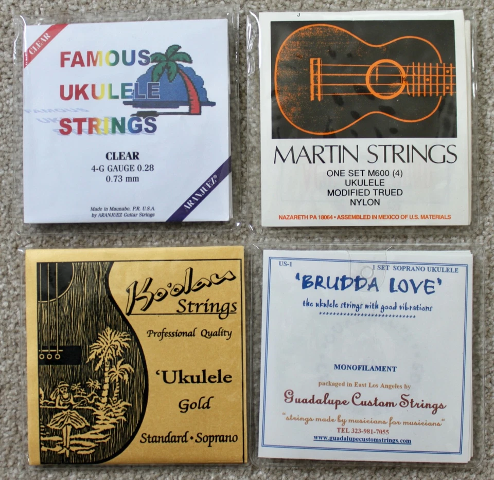 NO LONGER IN PRODUCTION 4 Sets Hard To Find Ukulele Strings Ko'olau Gold Kiwaya - Image 1 of 4