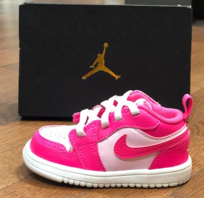 *NEW* TODDLERS BABY NIKE AIR JORDAN 1 LOW ALT (TD) PINK FOAM (DR9747 661) 👍 - Image 1 of 4