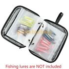 Soft Plastic Lures Binder Tackle Bag Wallet Worm Storage Portable Waterproof