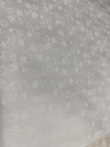 1 Yd + White on White Leaf, Flower, Vine Unbranded 100% Cotton Fabric 44" - Picture 1 of 7