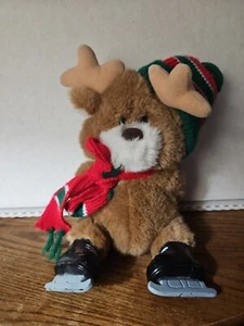 Vintage Prestige Toy Co 1988 Reindeer Bear on Ice Skates He’s Fallen! - Picture 1 of 7