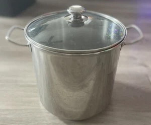 Williams Sonoma 12 QUART 18/10 Stainless Steel Pasta Pot Stock Pot With Lid - Picture 1 of 11