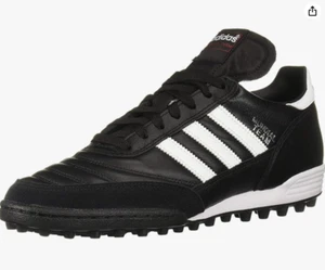 ADIDAS Mundial Team Black White Turf Soccer Cleat Shoes Men' Size 9.5 - Picture 1 of 6