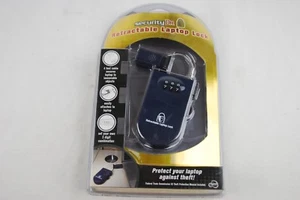 SECURITY DR. RETRACTABLE LAPTOP LOCK, NEW, SEALED Clamshell Packaging - Picture 1 of 6