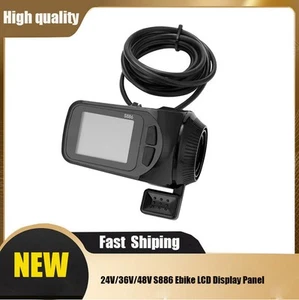 24V/36V/48V S886 Ebike LCD Display Panel Thumb Throttle For Electric Bicycle FS - Picture 1 of 17