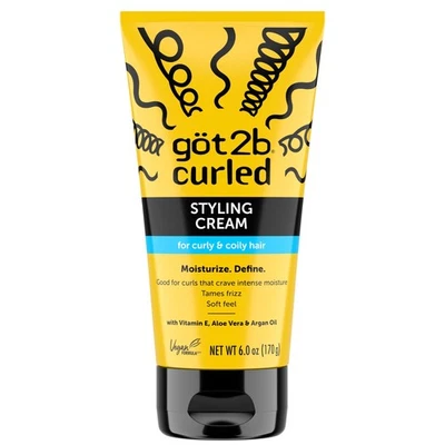 g t2b Curled Styling Cream 6 Ounce Curl Definition Moisture Lock Frizz Control - Image 1 of 4