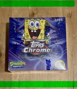 Bob Esponja 2025 Topps Cromo Zafiro 25 Aniversario - Hobby Box Sellado - Imagen 1 de 2