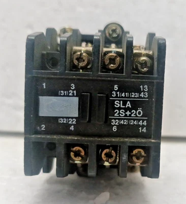 Contattore industriale Tetsan SLA 7 nuovo senza scatola Tetsan SLA 2S+2O - Immagine 1 di 4