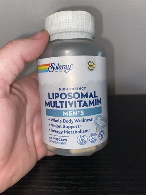 Multivitamínico liposomal de alta potencia Solaray para hombre 60 cápsulas Foto 1 de 4