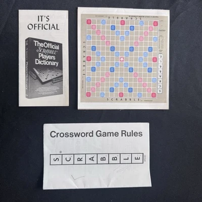 VTG Scrabble Game Deluxe Edition Replacement Inserts Score Sheet Rules Book ONLY - Image 1 of 4