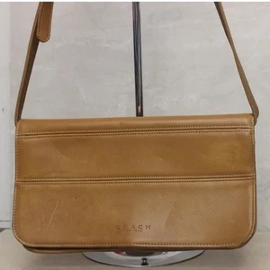 Sac bandoulière vintage Coach Tribeca caramel/cuir marron 9091 Made in USA - Photo 1/14