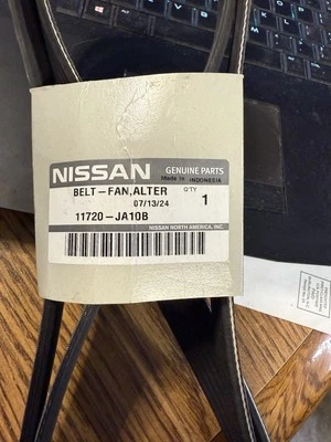 Genuine Nissan 11720-JA10B Engine Fan Alternator Serpentine Belt ALTIMA MAXIMA - Image 1 of 4