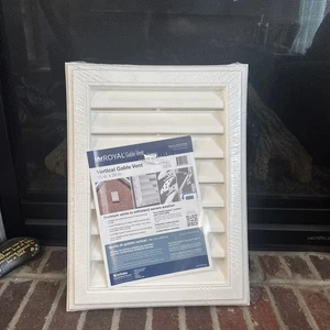 (15" L x 20" H) Ventilazione timpano BIANCO vinile rettangolare Royal con canale J - Foto 1 di 5