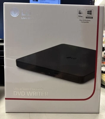 Grabadora de DVD portátil delgada LG Uktra compatible con Mac y Windows G P63EX70.AVAR70B Foto 1 de 2
