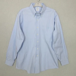 Brooks Brothers Shirt Mens 16.5 35 Regent Non Iron Supima Cotton Button Down - Picture 1 of 8