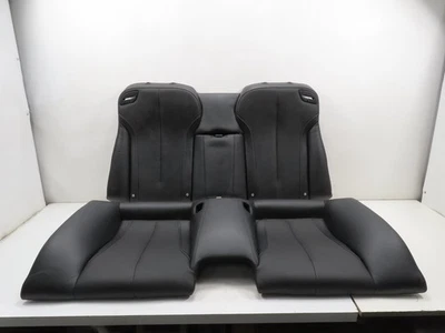 12 BMW 650i F12 conversível #1306 conjunto de assento, parte inferior e encosto almofada traseira preta - Imagem 1 de 4