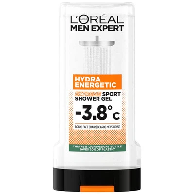 Gel de ducha L'Oréal Men Expert Hydra Energetic Sport -3,8°c, 300 ml Foto 1 de 4