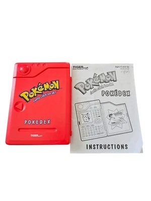 Винтажная портативная игрушка Pokemon Pokedex 1998 Tiger протестирована работа с инструкциями - Изображение 1 из 3